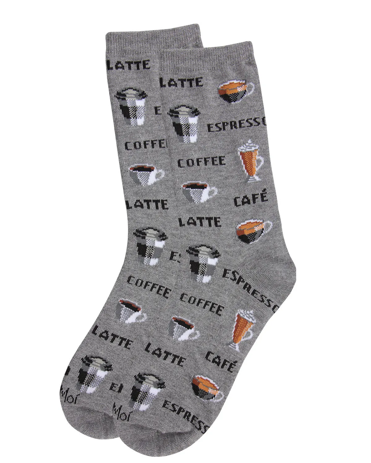 Coffee Bamboo Blend Crew Socks sold by MeMoi product image thumbnail 3