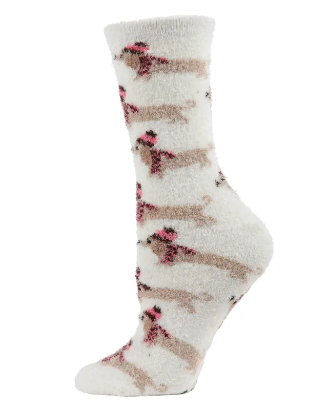 Women's Hot Dogs Cozy Crew Socks sold by MeMoi