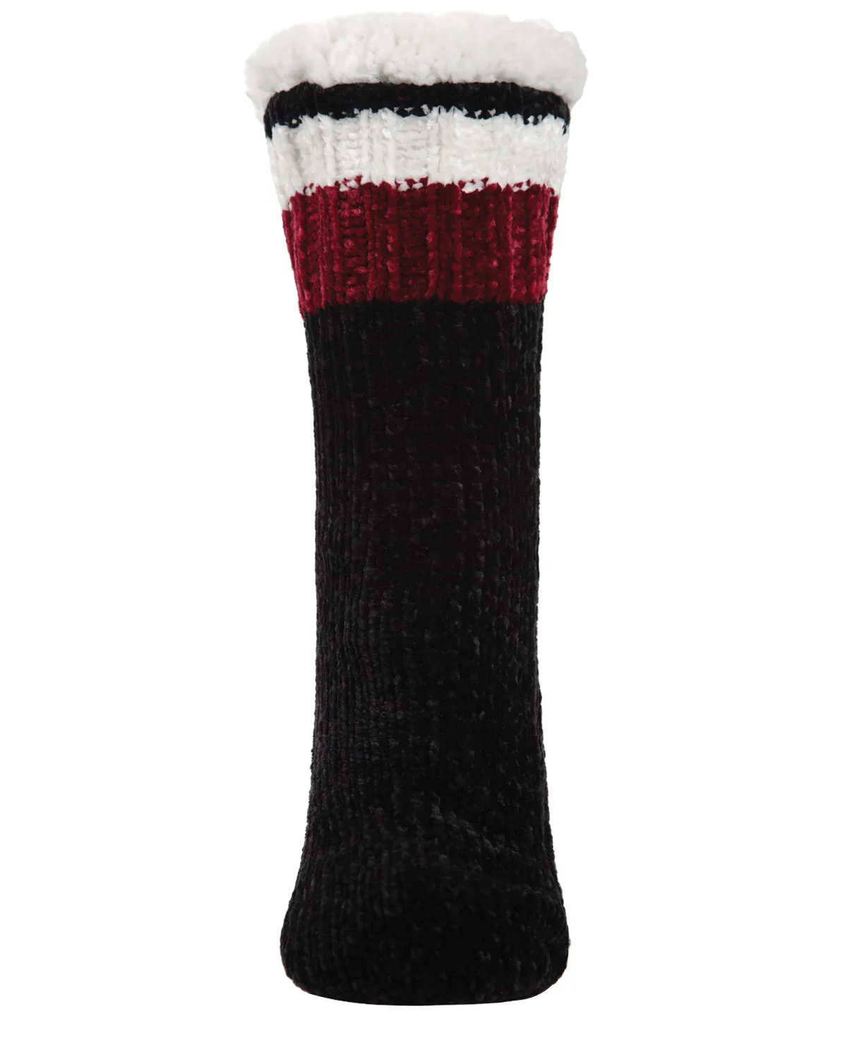 Women's Varsity Chenille Plush-Lined Slipper Socks sold by MeMoi product image thumbnail 2