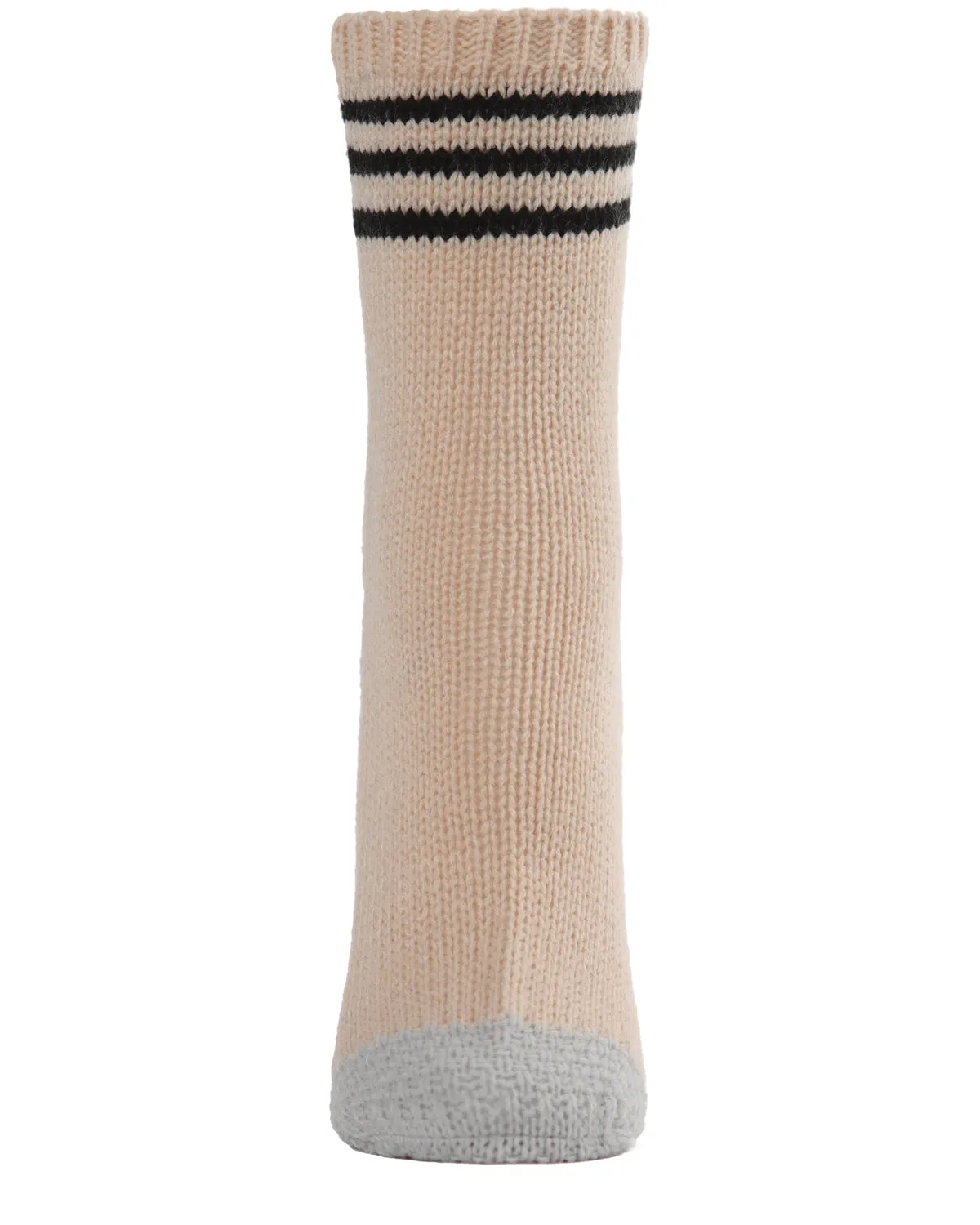 Women's Striped Cuff Heavy Sweater Knit Crew Socks sold by MeMoi product image thumbnail 2