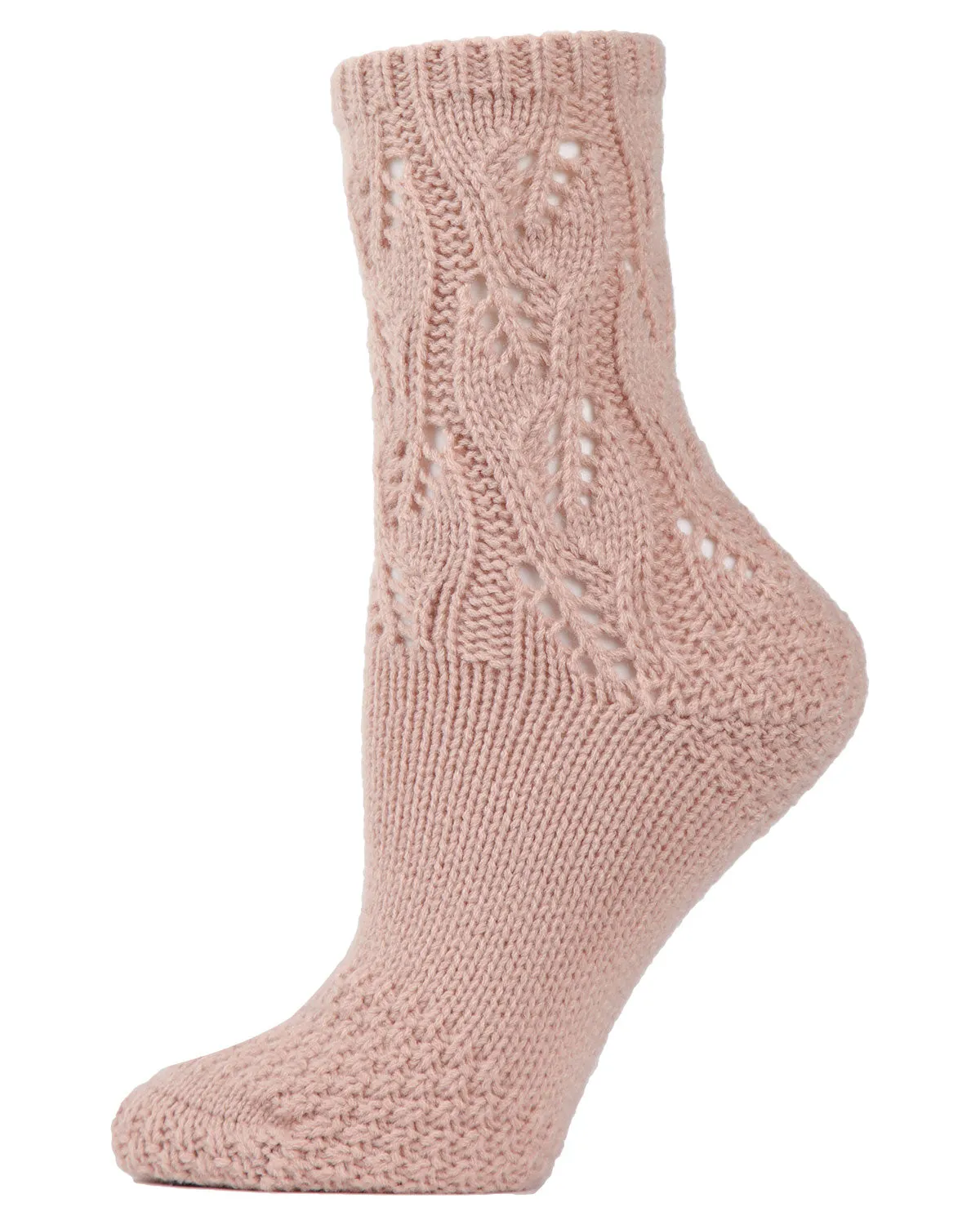 Women's Pointelle Sweater Knit Cozy Soft Crew Socks sold by MeMoi product image thumbnail 4