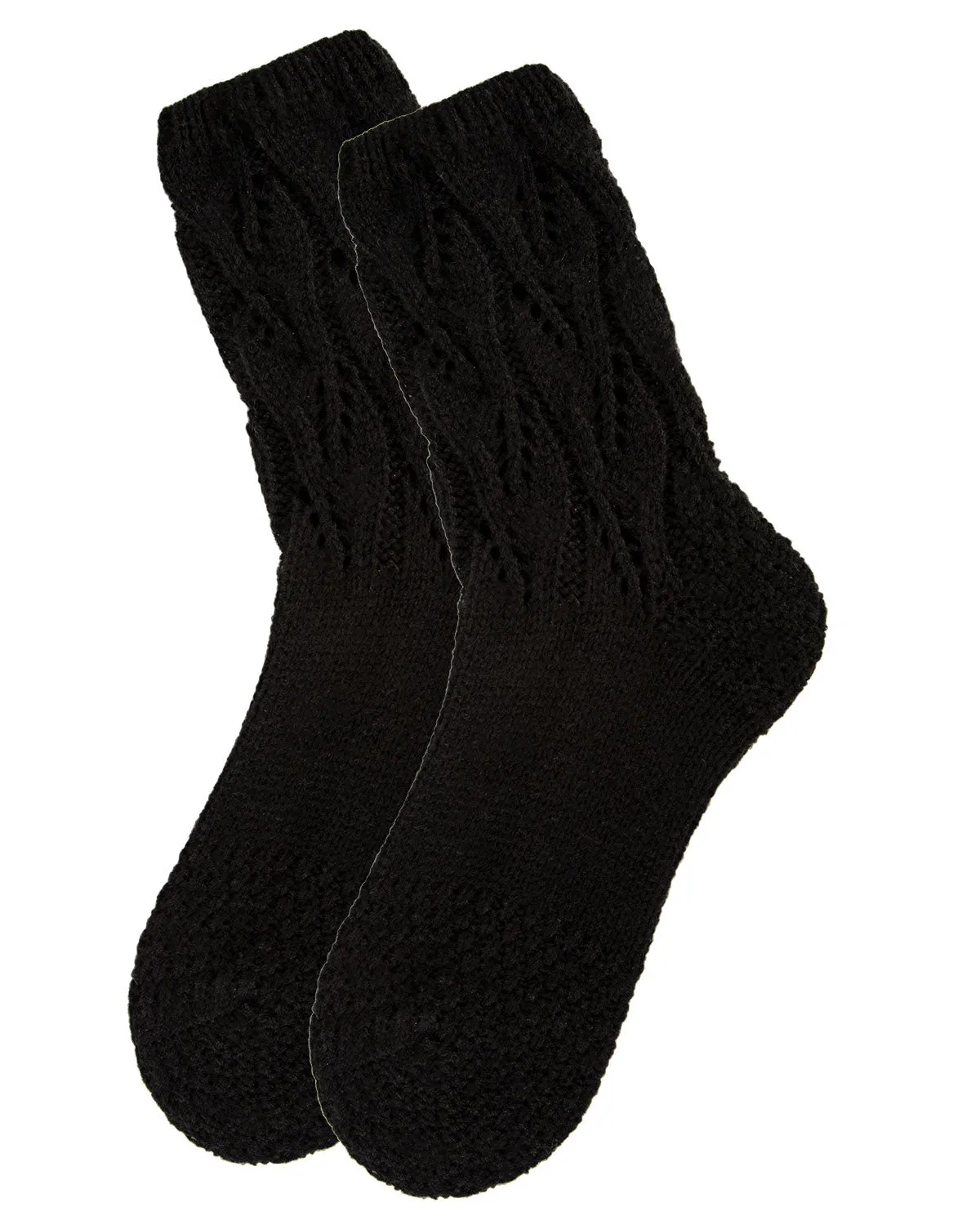 Women's Pointelle Sweater Knit Cozy Soft Crew Socks sold by MeMoi product image thumbnail 3