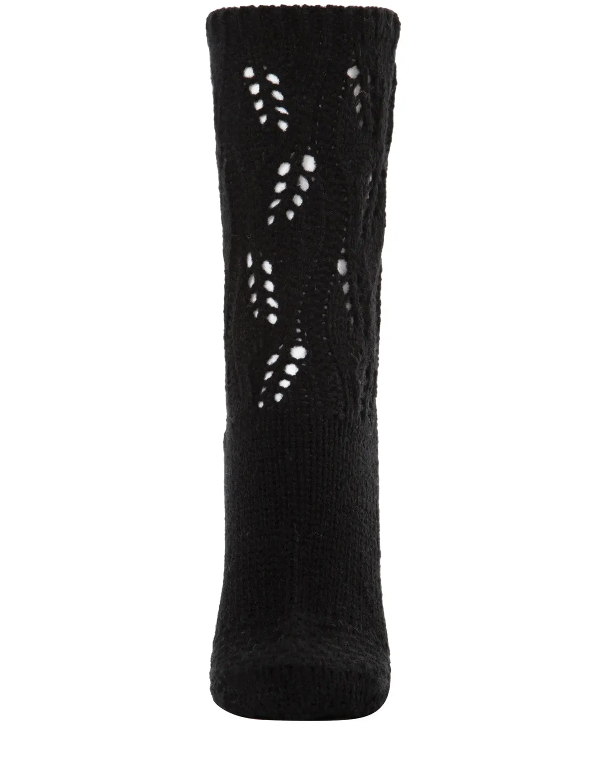 Women's Pointelle Sweater Knit Cozy Soft Crew Socks sold by MeMoi product image thumbnail 2