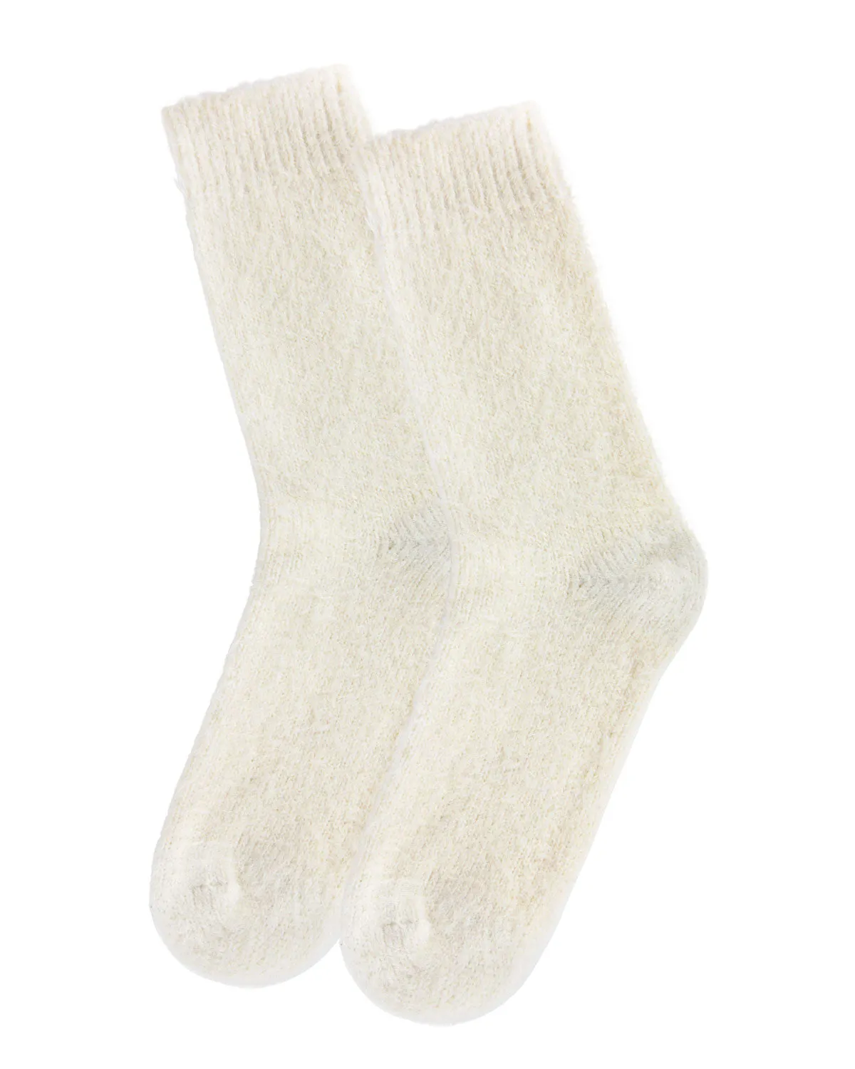 Women's Solid Plush Fuzzy Warm Crew Sock sold by MeMoi product image thumbnail 3