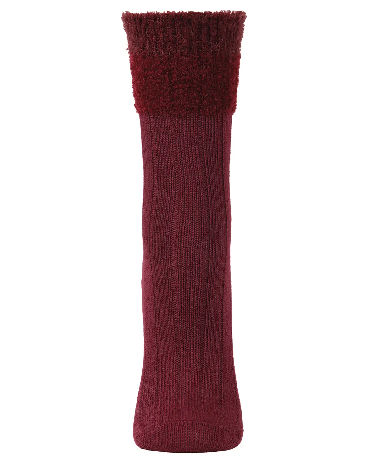 Women's Parfait Striped Fuzzy Cuff Crew Socks sold by MeMoi product image thumbnail 2