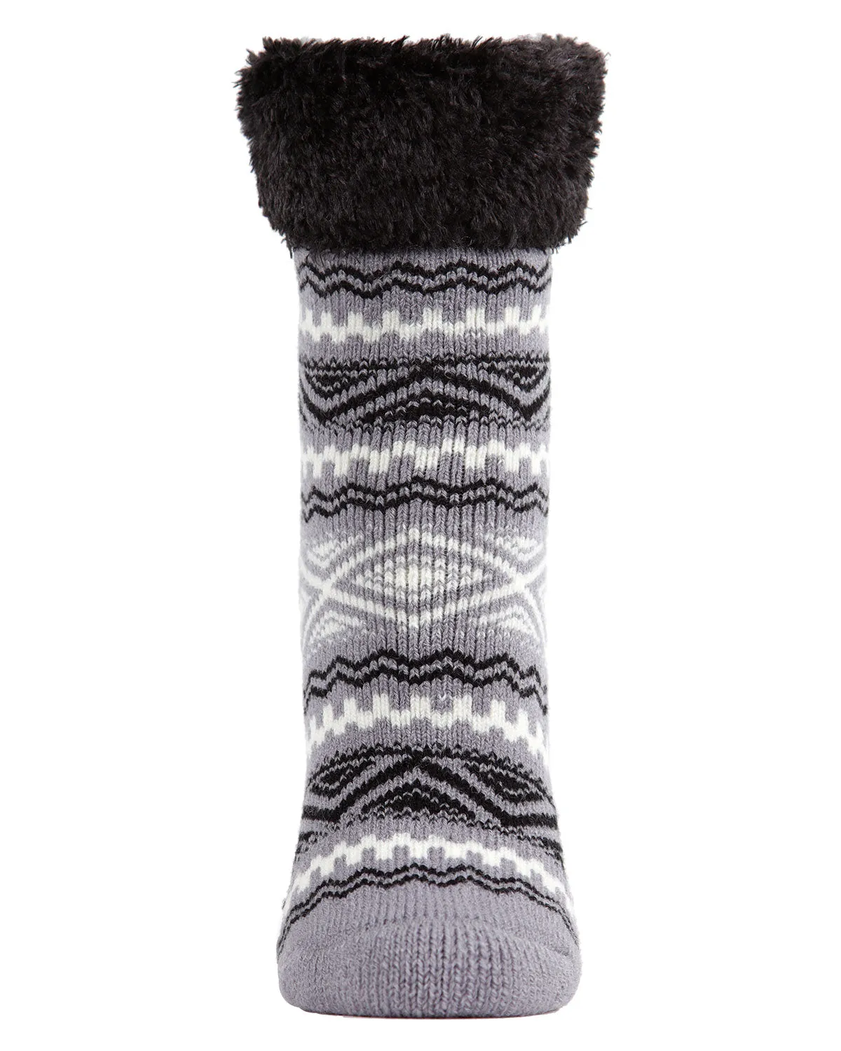 Women's Aztec Fair Isle Plush Cabin Socks sold by MeMoi product image thumbnail 2