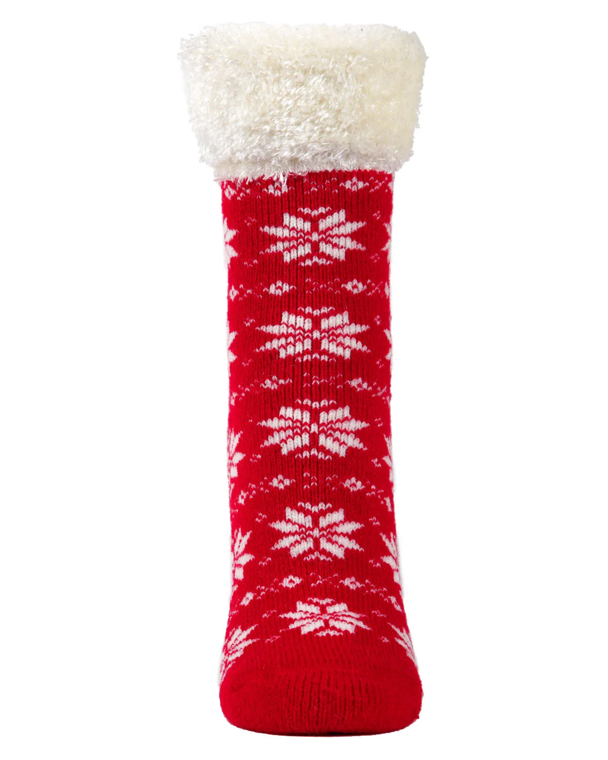Women's Snowflake Fairisle Plush Cabin Socks sold by MeMoi product image thumbnail 2
