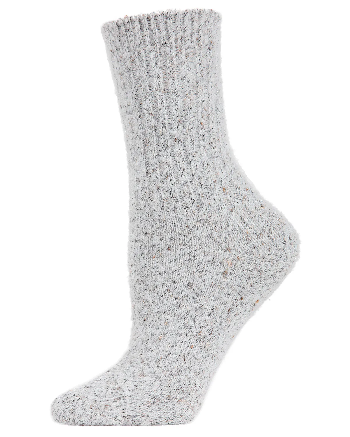 Women's Pretty Plush Glitter Crew Socks sold by MeMoi product image thumbnail 4