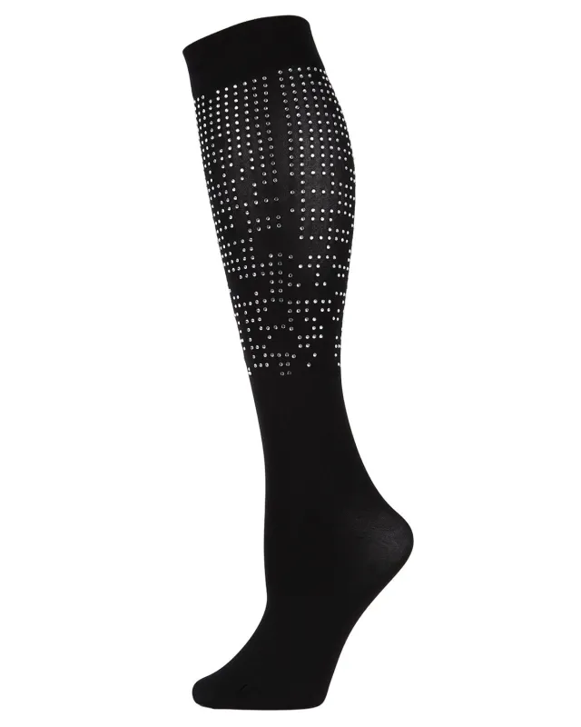 Women's Marquee Idol Faux Gemstone Knee High Socks sold by MeMoi