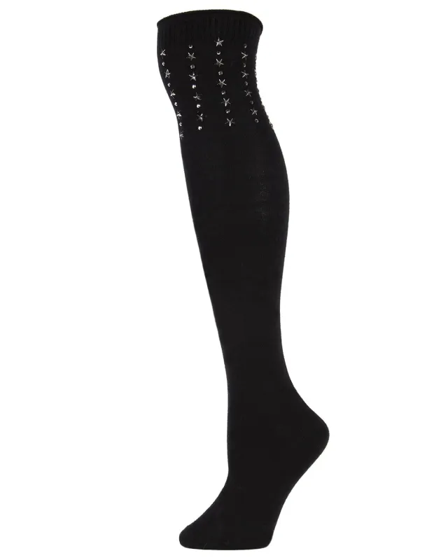 Women's Evening Star Studded Over The Knee Socks sold by MeMoi