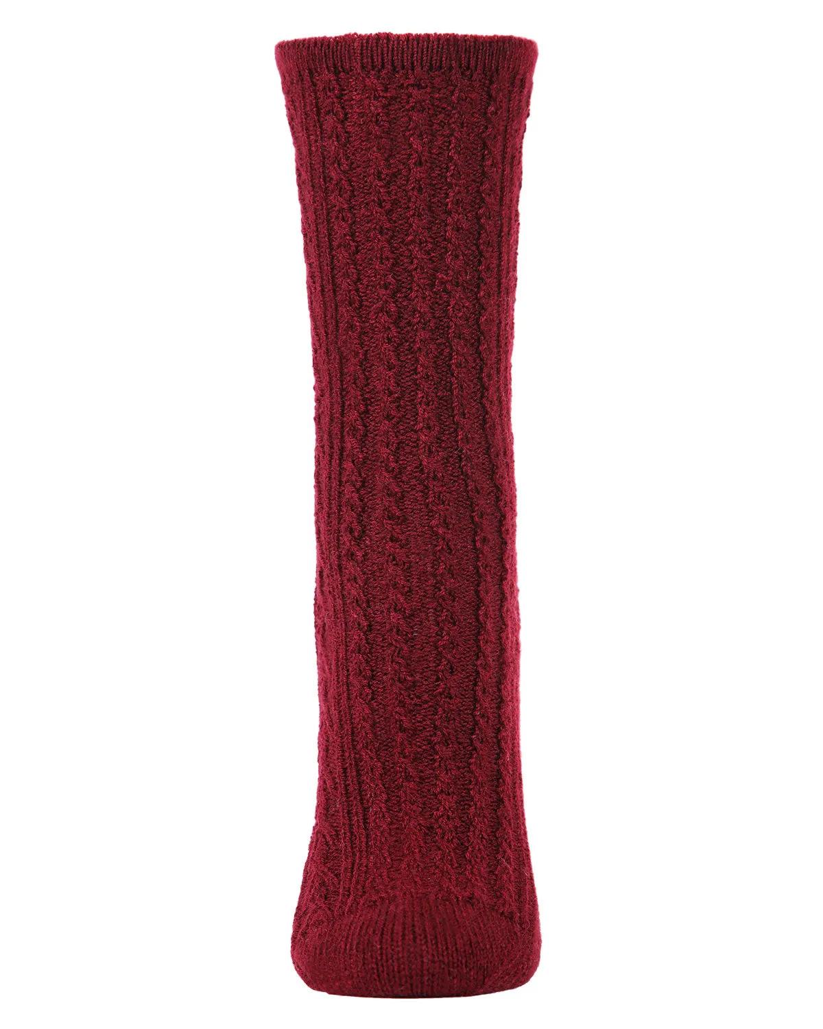 Women's Classic Cable Knit Vintage Style Crew Socks sold by MeMoi product image thumbnail 5