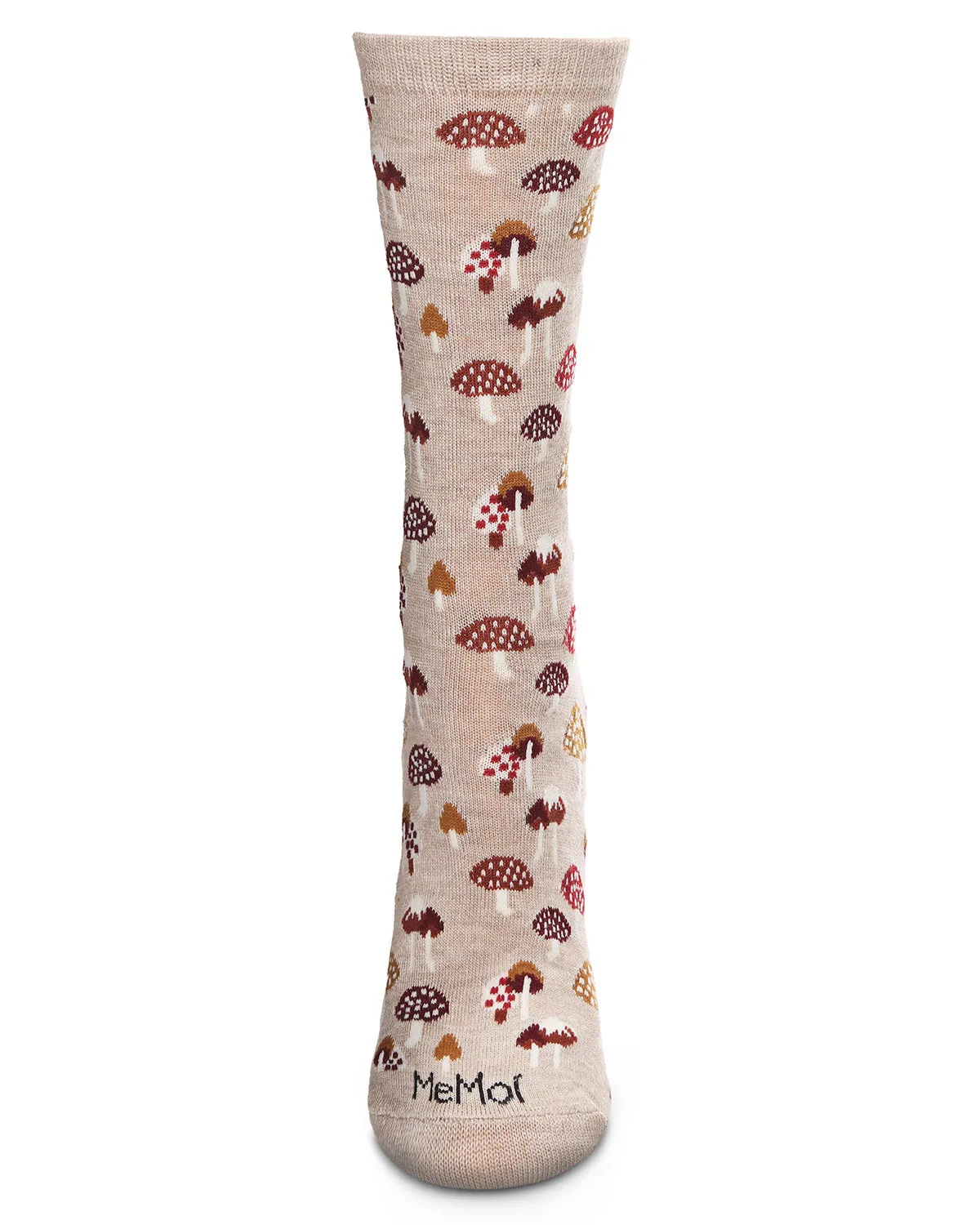 Mushroom Field Bamboo Blend Crew Sock sold by MeMoi product image thumbnail 5