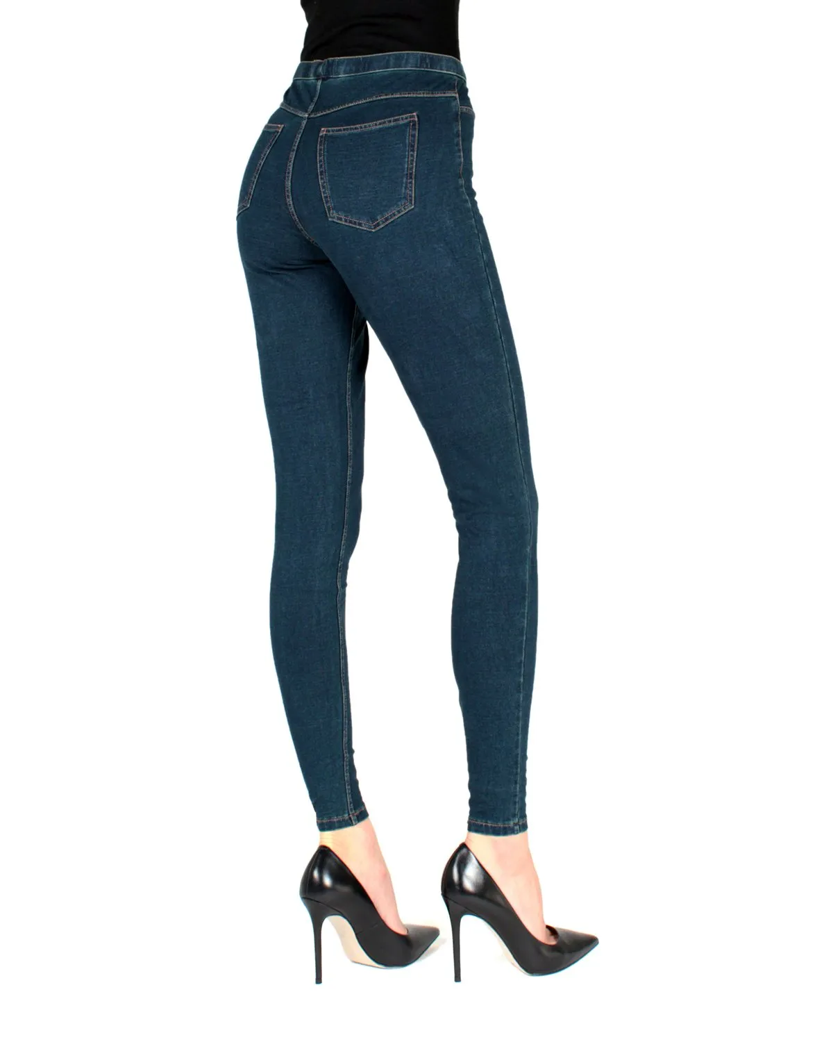 Women's Alta Denim Jean High Waist Leggings sold by MeMoi