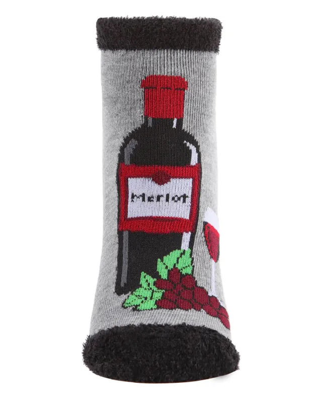 Women's You Had Me At Merlot Low-Cut Non-Skid Socks sold by MeMoi