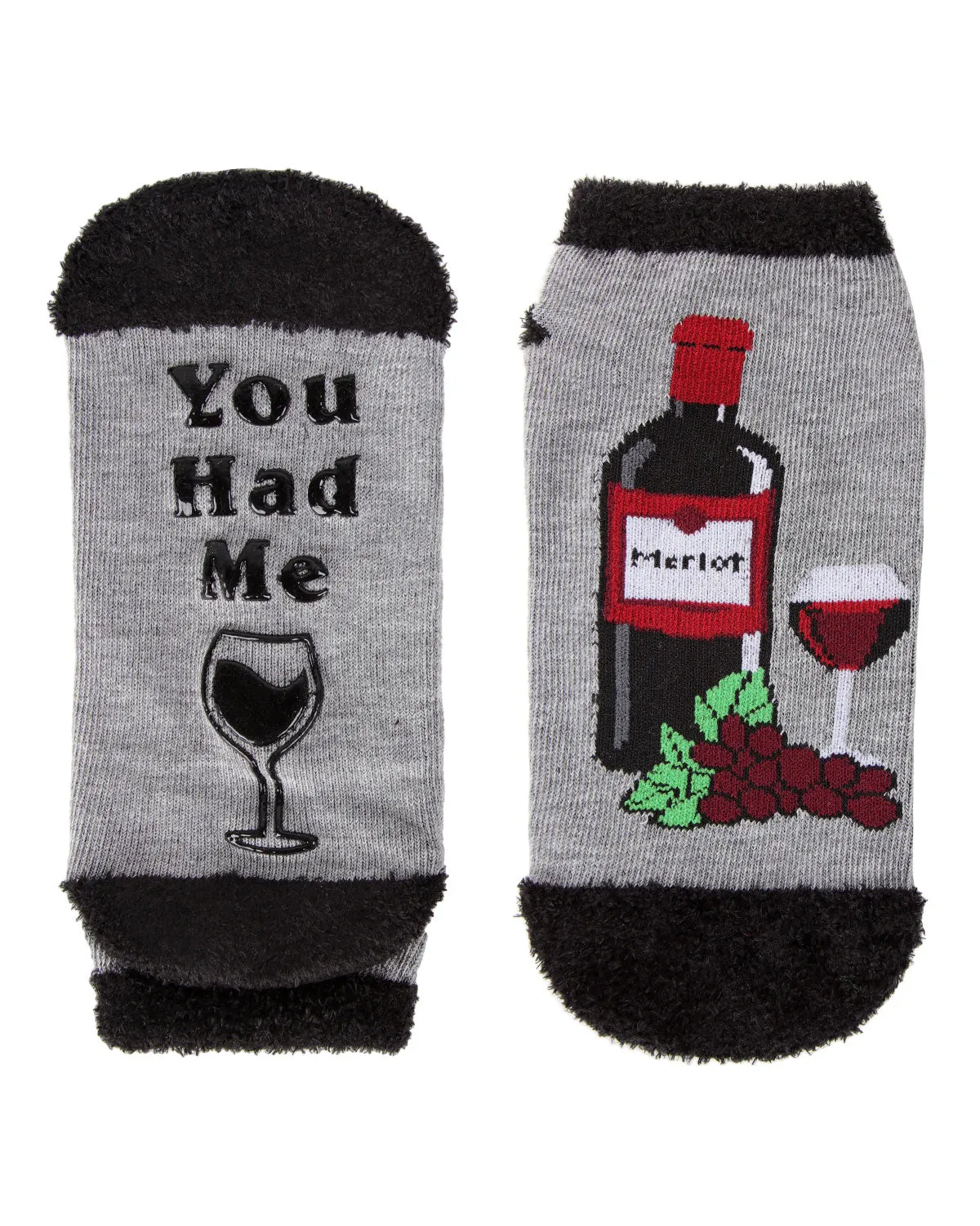 Women's You Had Me At Merlot Low-Cut Non-Skid Socks sold by MeMoi product image thumbnail 3