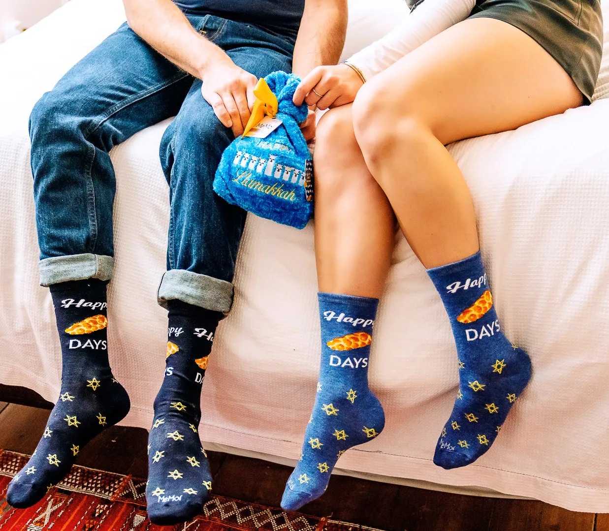 Happy Llamakkah Cozy Socks & Gift Bag Set sold by MeMoi product image thumbnail 3