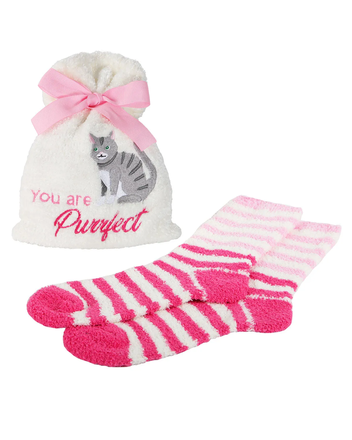 You are Purrfect Cozy Socks & Gift Bag Set sold by MeMoi product image thumbnail 2