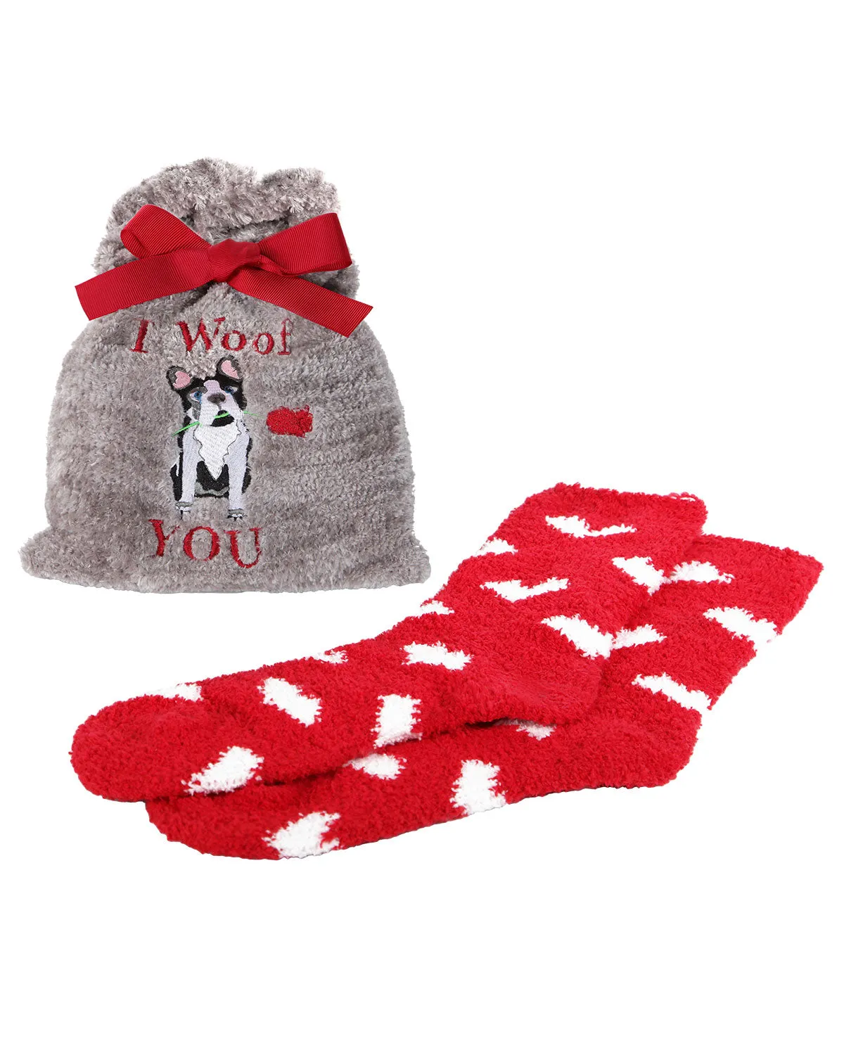 I Woof You Cozy Socks & Gift Bag Set sold by MeMoi product image thumbnail 2
