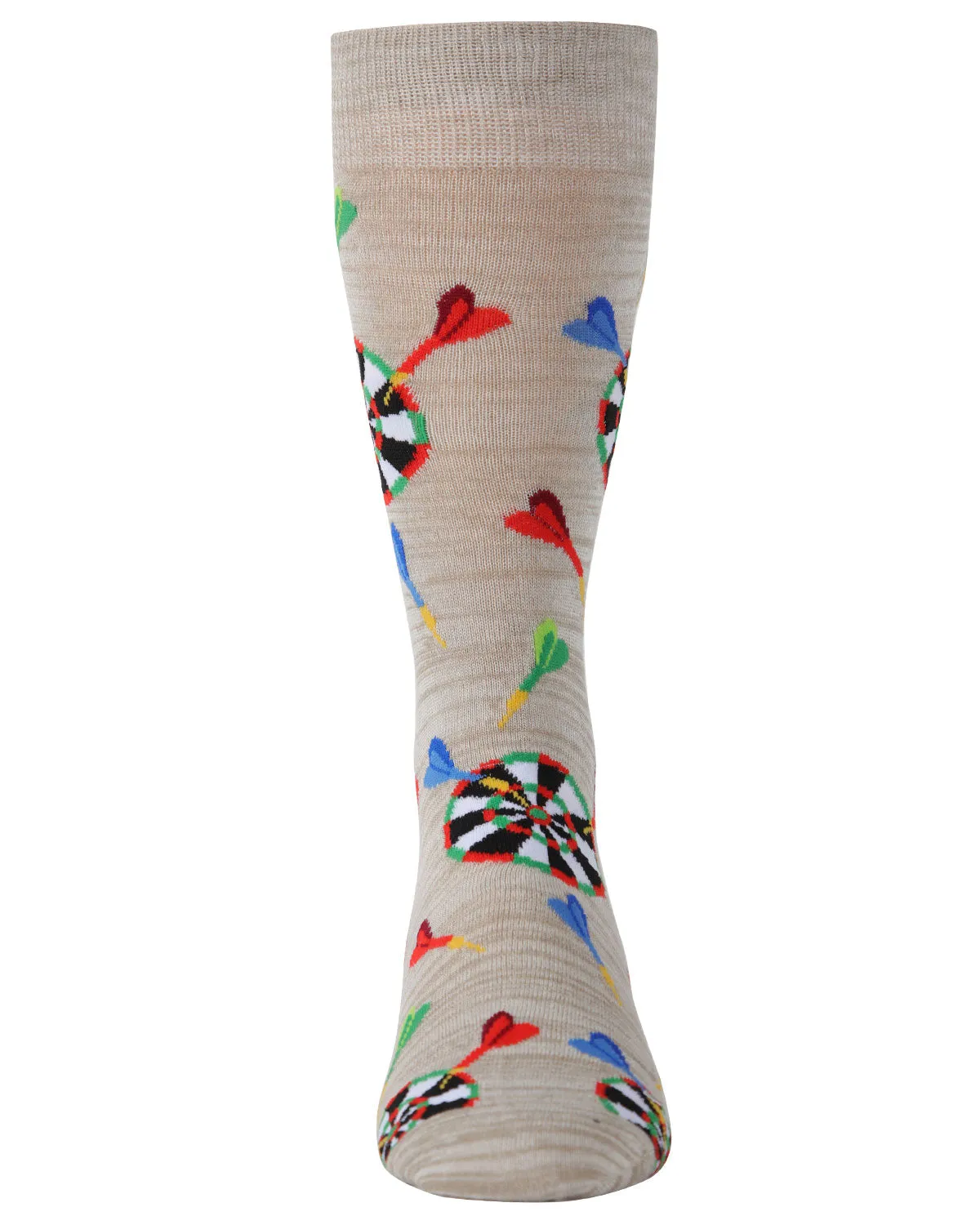 Men's 2 Pair Pack Novelty Let's Play Darts Crew Socks sold by MeMoi product image thumbnail 3