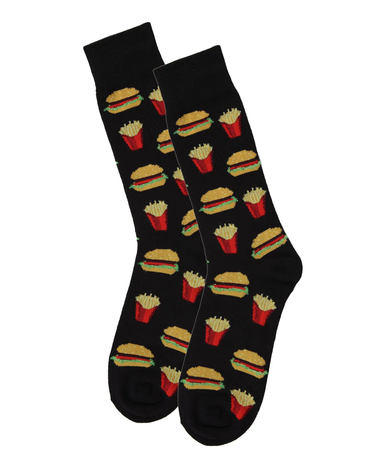 Men's 2 Pair Pack Burger and Fries Bamboo Blend Crew Socks sold by MeMoi product image thumbnail 4