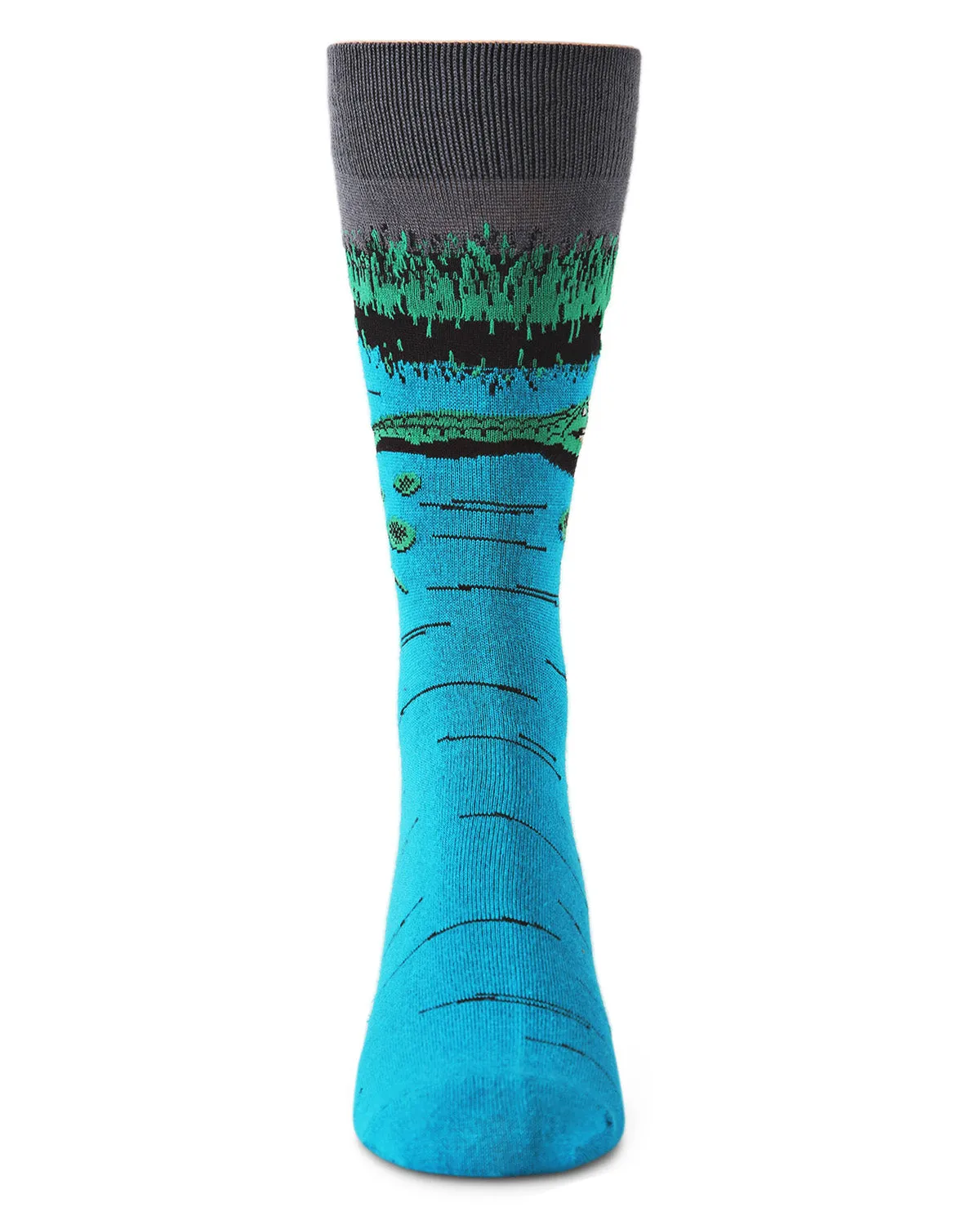 Men's Later Alligator Bamboo Blend Novelty Crew Sock sold by MeMoi product image thumbnail 3