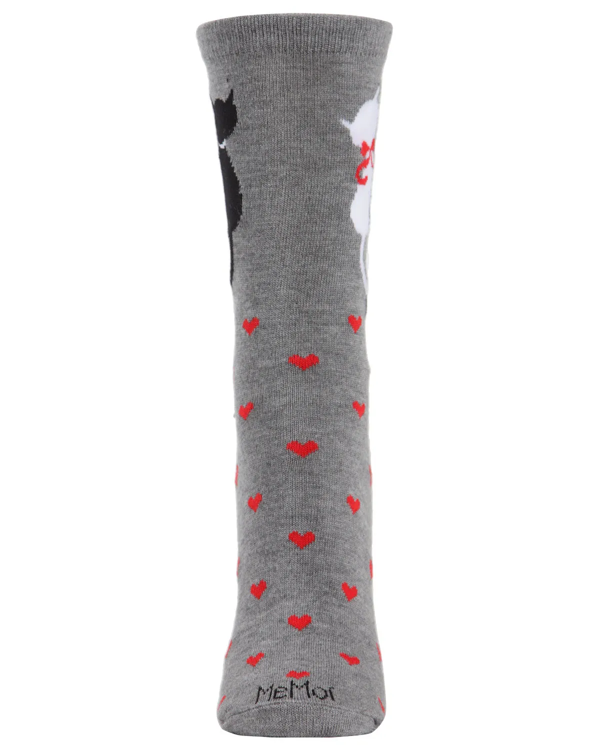 Purr-fectly In Love Crew Bamboo Blend Socks sold by MeMoi product image thumbnail 3