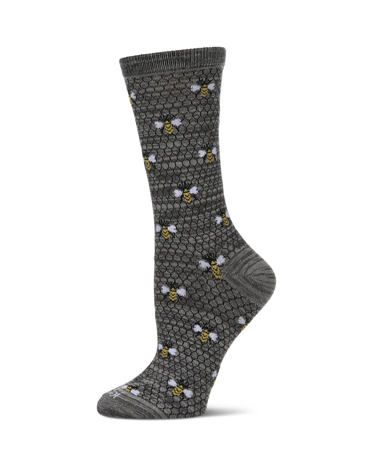 Honey Bee Bamboo Blend Crew Socks sold by MeMoi