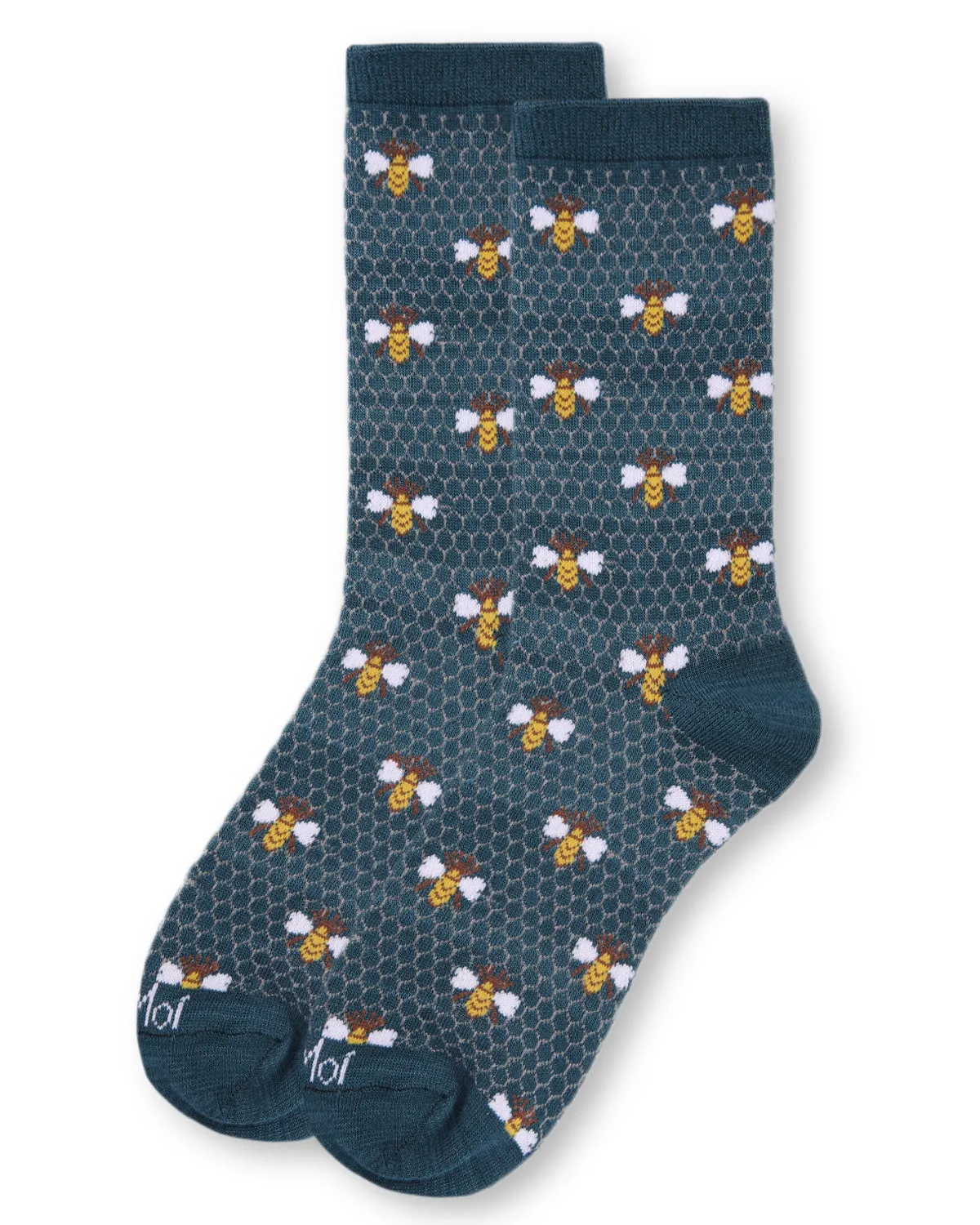 Honey Bee Bamboo Blend Crew Socks sold by MeMoi product image thumbnail 5