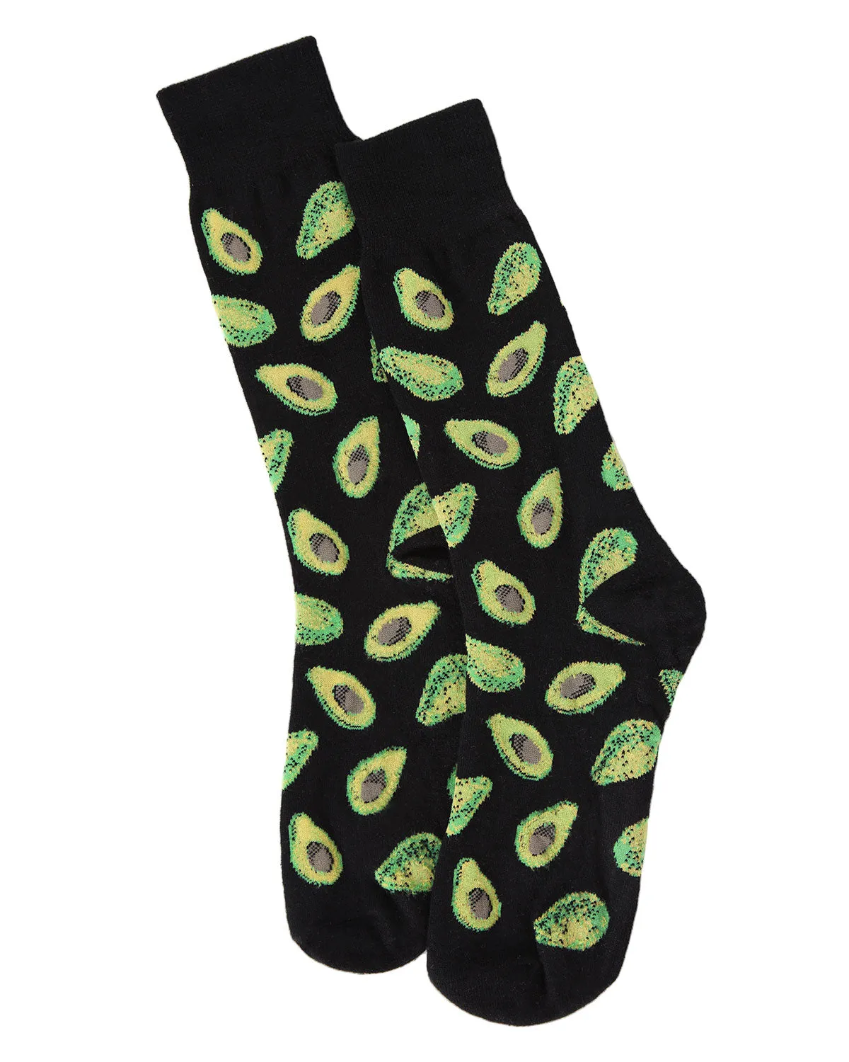 Men's Avocado Bamboo Blend Funny Novelty Crew Sock sold by MeMoi product image thumbnail 4