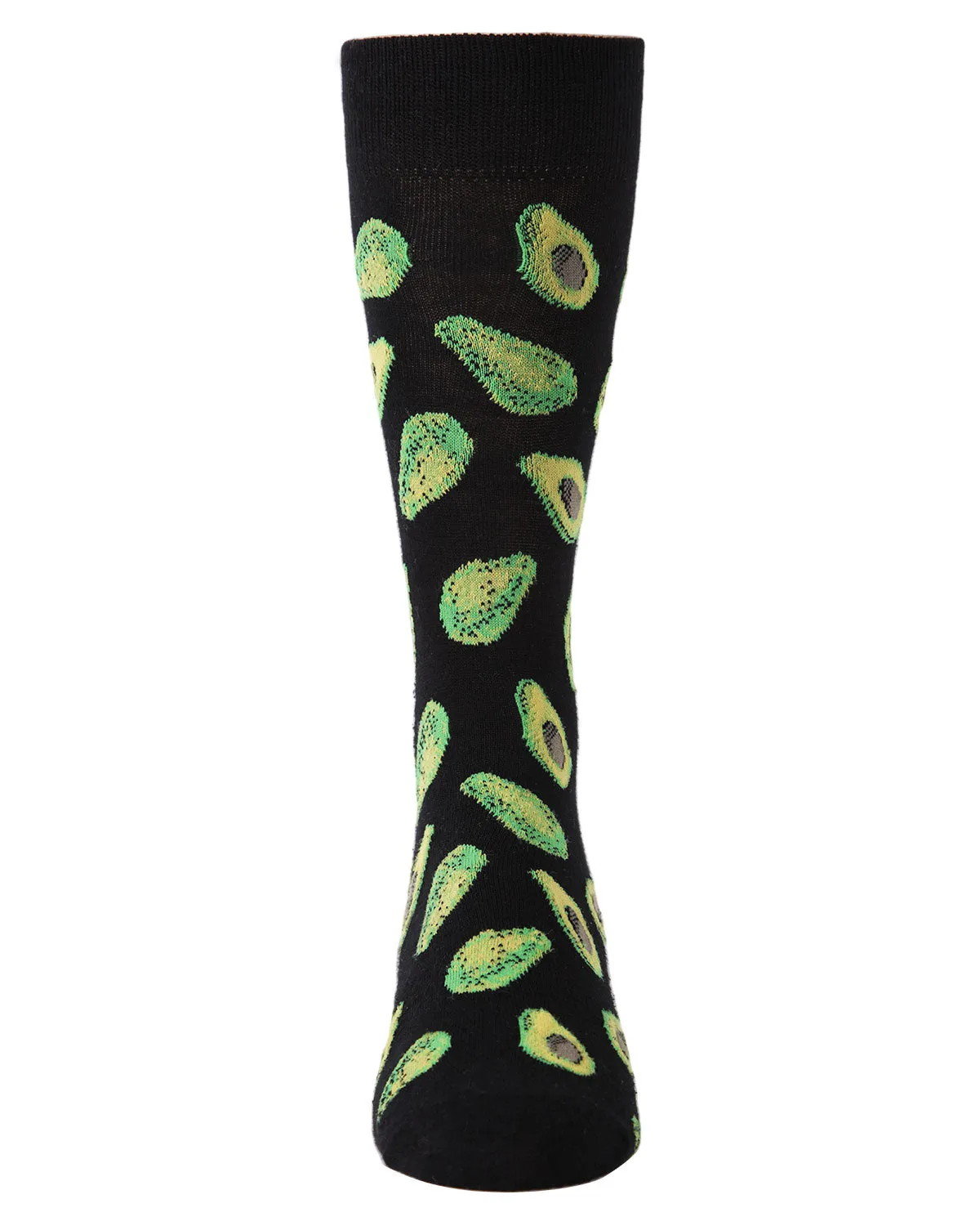 Men's Avocado Bamboo Blend Funny Novelty Crew Sock sold by MeMoi product image thumbnail 3