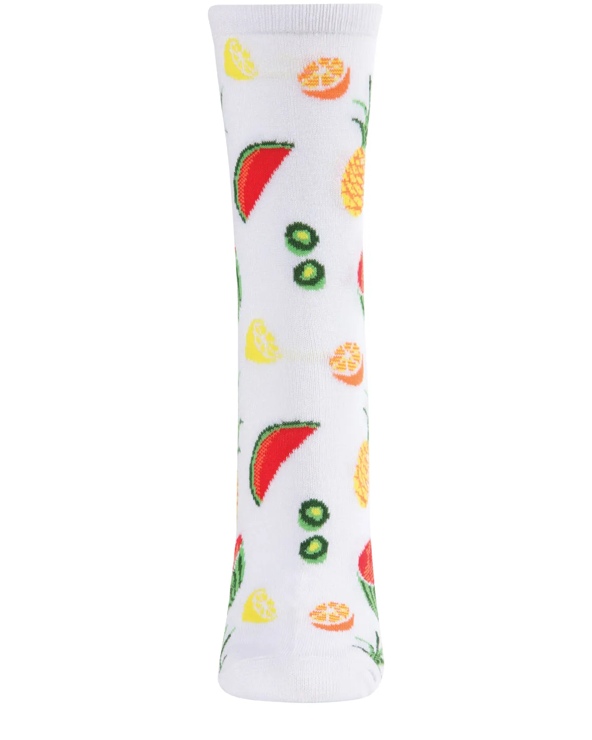 Tropical Fruit Bamboo Blend Crew Socks sold by MeMoi product image thumbnail 2