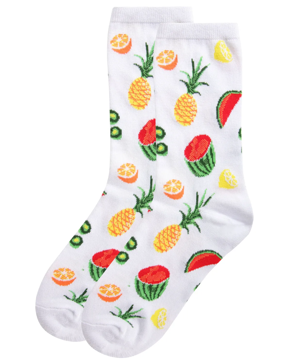 Tropical Fruit Bamboo Blend Crew Socks sold by MeMoi product image thumbnail 3
