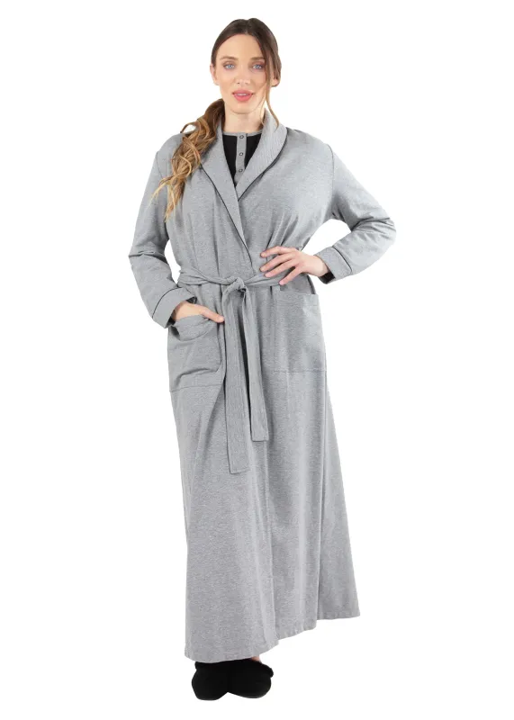 Women's Cotton Blend Heavy Quilted Full-Length Robe sold by MeMoi