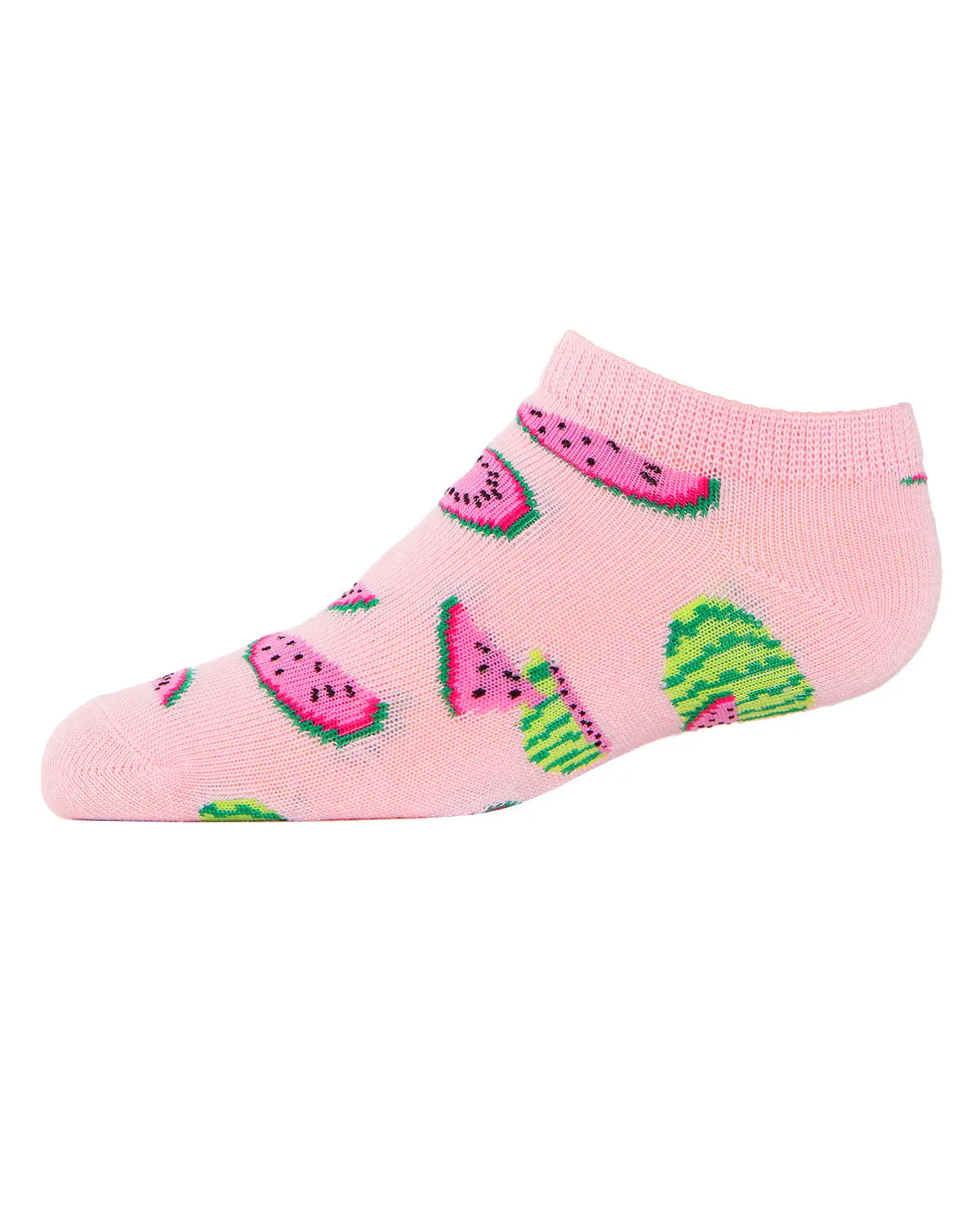 Watermelon No Show Cotton Blend Socks 3-Pack sold by MeMoi product image thumbnail 5