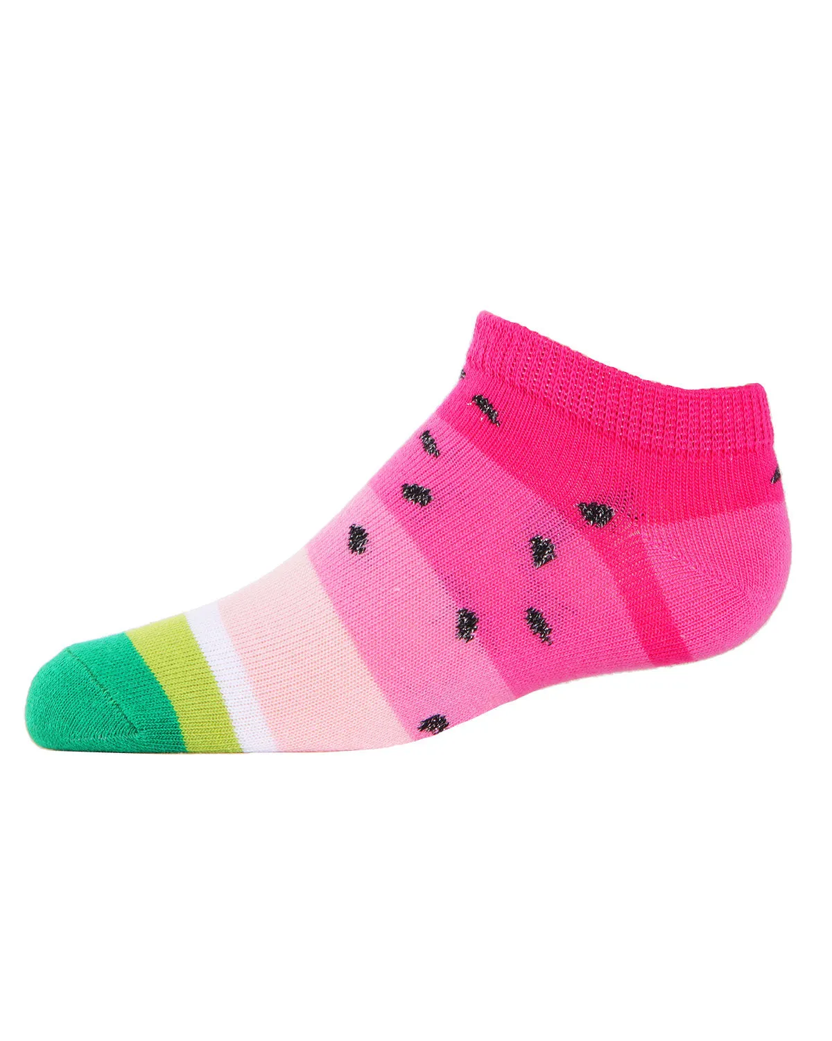Watermelon No Show Cotton Blend Socks 3-Pack sold by MeMoi product image thumbnail 3