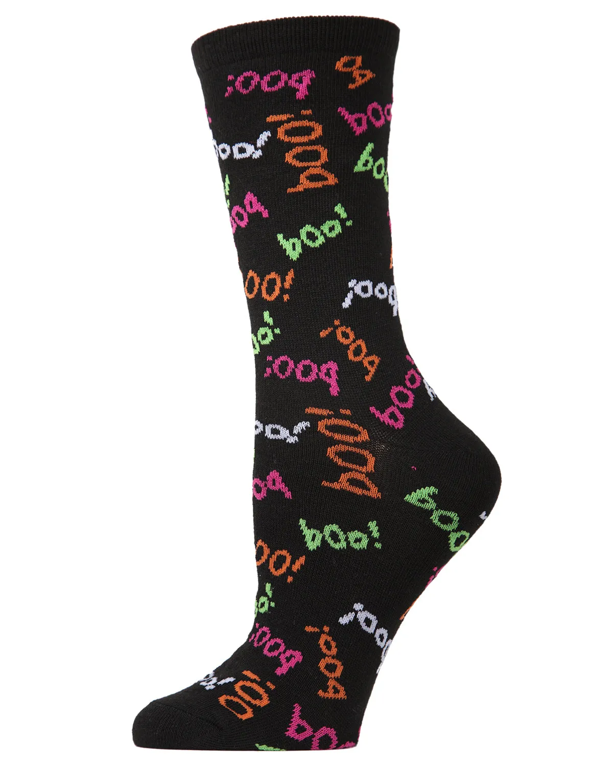 Women's Boo on You Halloween Novelty Crew Socks sold by MeMoi product image thumbnail 2
