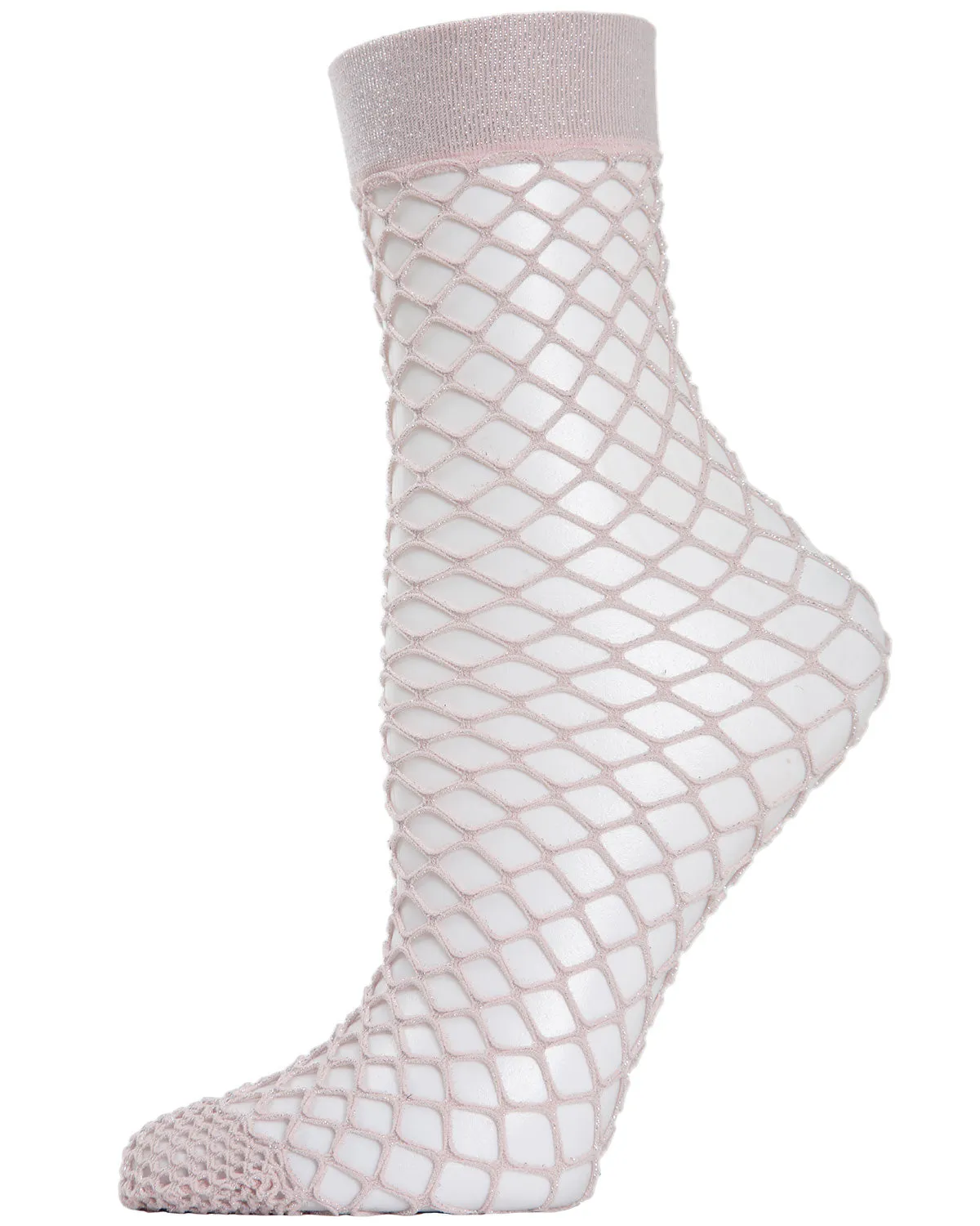 Women's All Net Shimmery Glitter Fishnet Anklet Sock sold by MeMoi product image thumbnail 3
