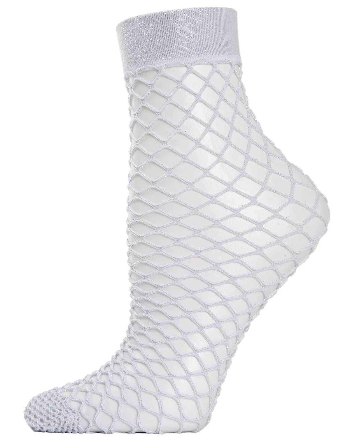 Women's All Net Shimmery Glitter Fishnet Anklet Sock sold by MeMoi product image thumbnail 4