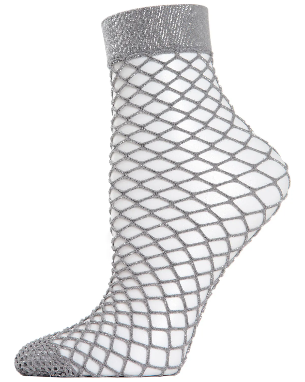 Women's All Net Shimmery Glitter Fishnet Anklet Sock sold by MeMoi product image thumbnail 2