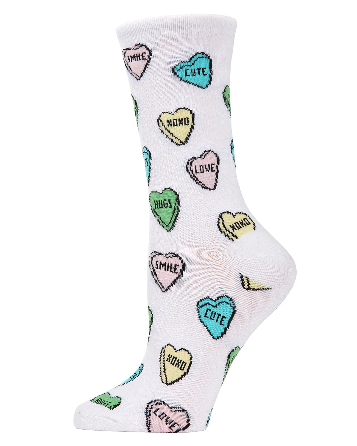 Sweet Candy Bamboo Blend Crew Socks sold by MeMoi