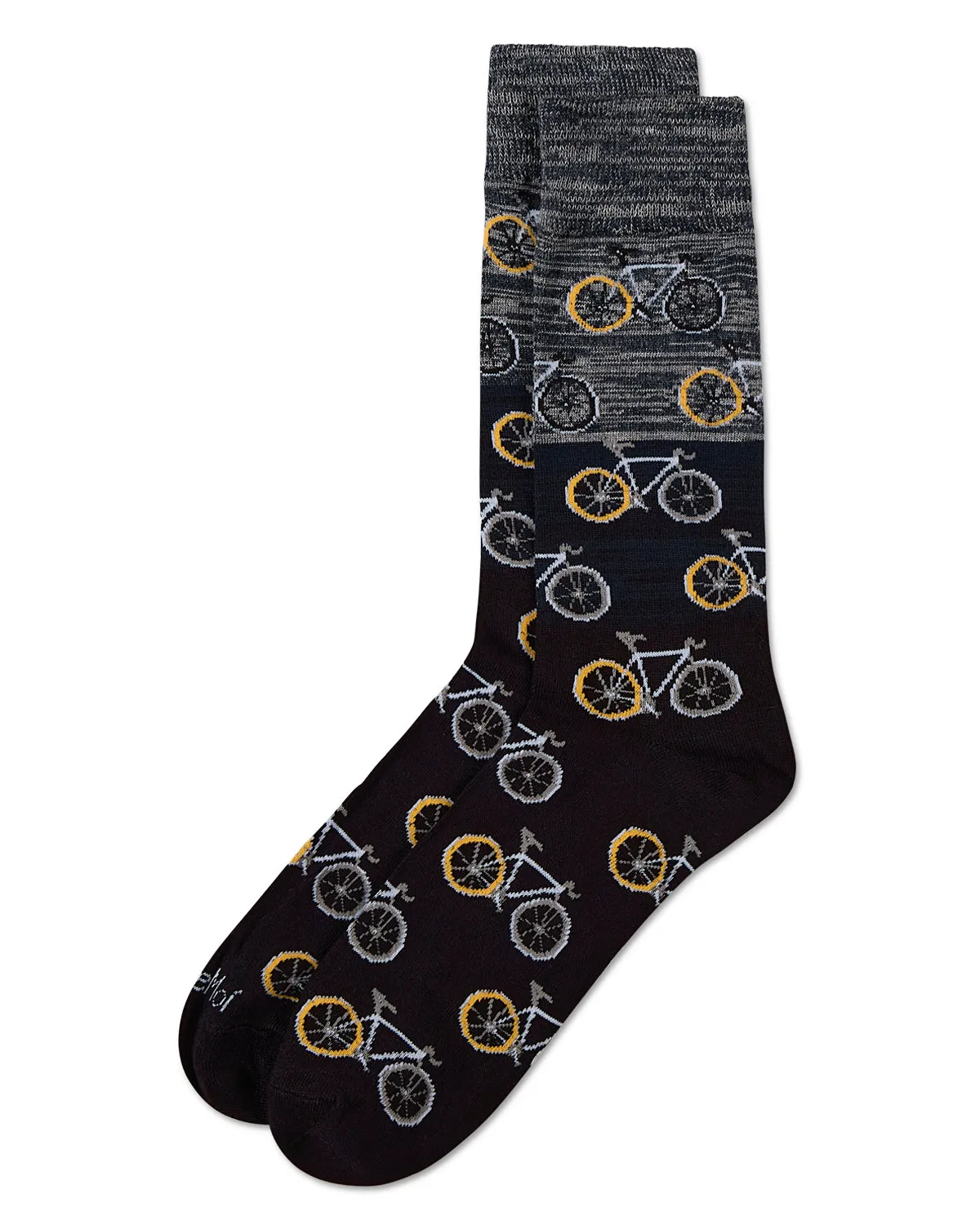 Men's Bicycles Patterned Rayon From Bamboo Crew Socks sold by MeMoi product image thumbnail 3
