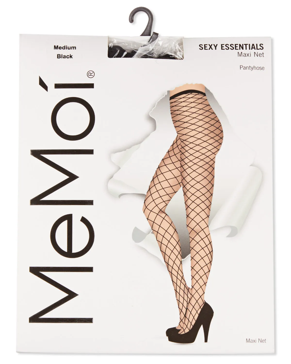 Women's Maxi Black Nylon Fishnet Stockings sold by MeMoi product image thumbnail 3