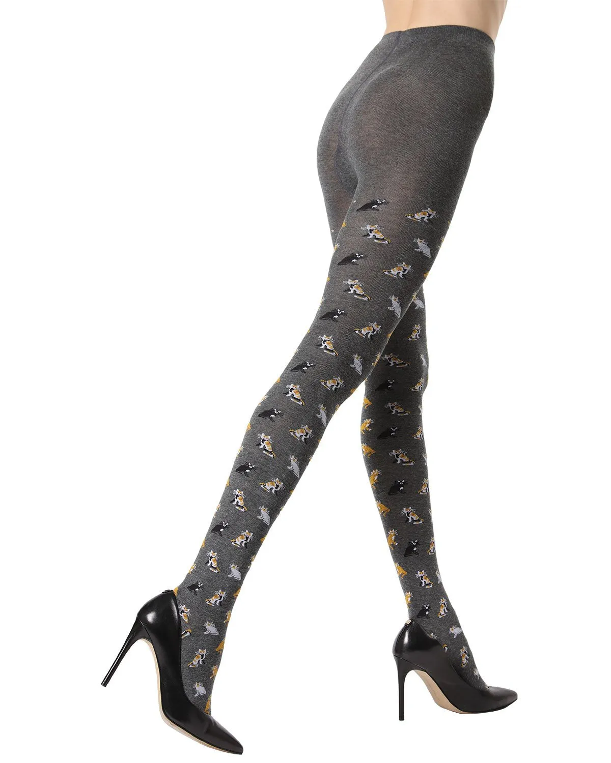 Pretty Kitties Seamless Sweater Tights sold by MeMoi product image thumbnail 3