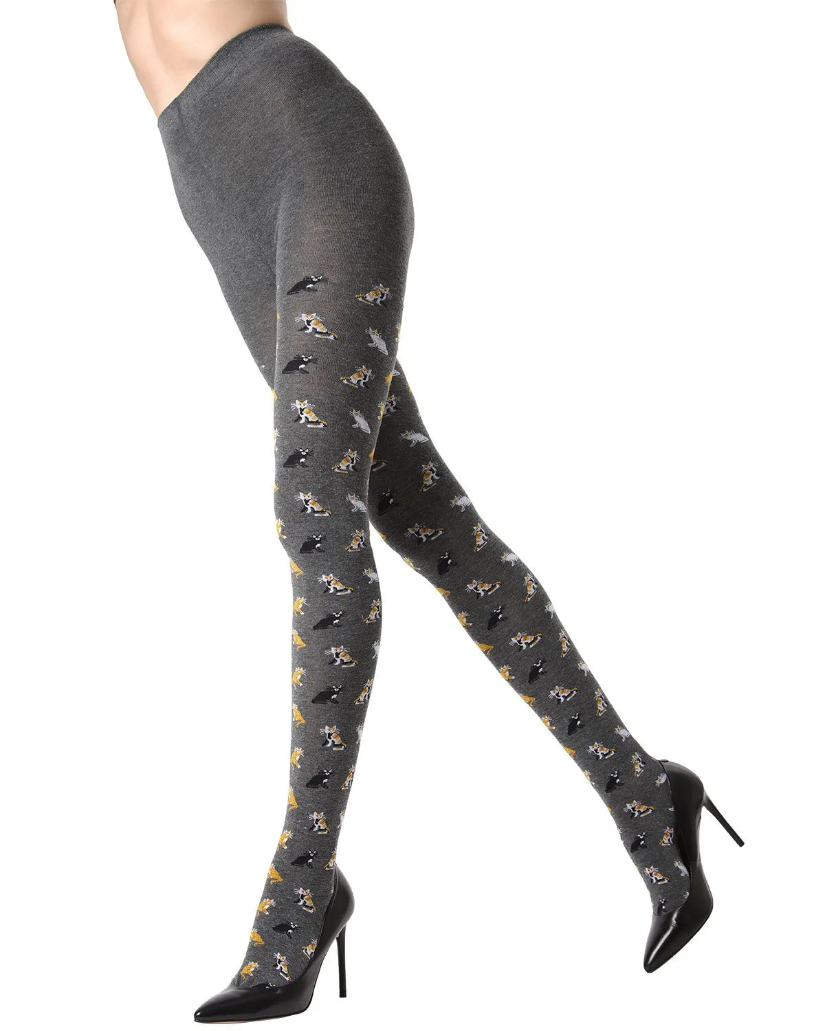 Pretty Kitties Seamless Sweater Tights sold by MeMoi product image thumbnail 4