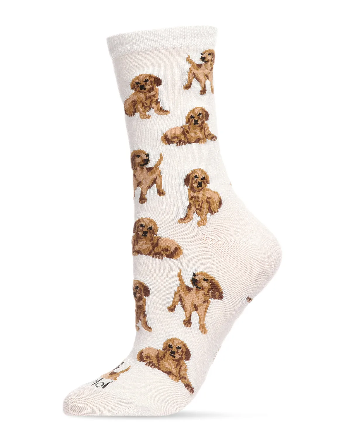 Golden Retriever Bamboo Blend Crew Socks sold by MeMoi product image thumbnail 3