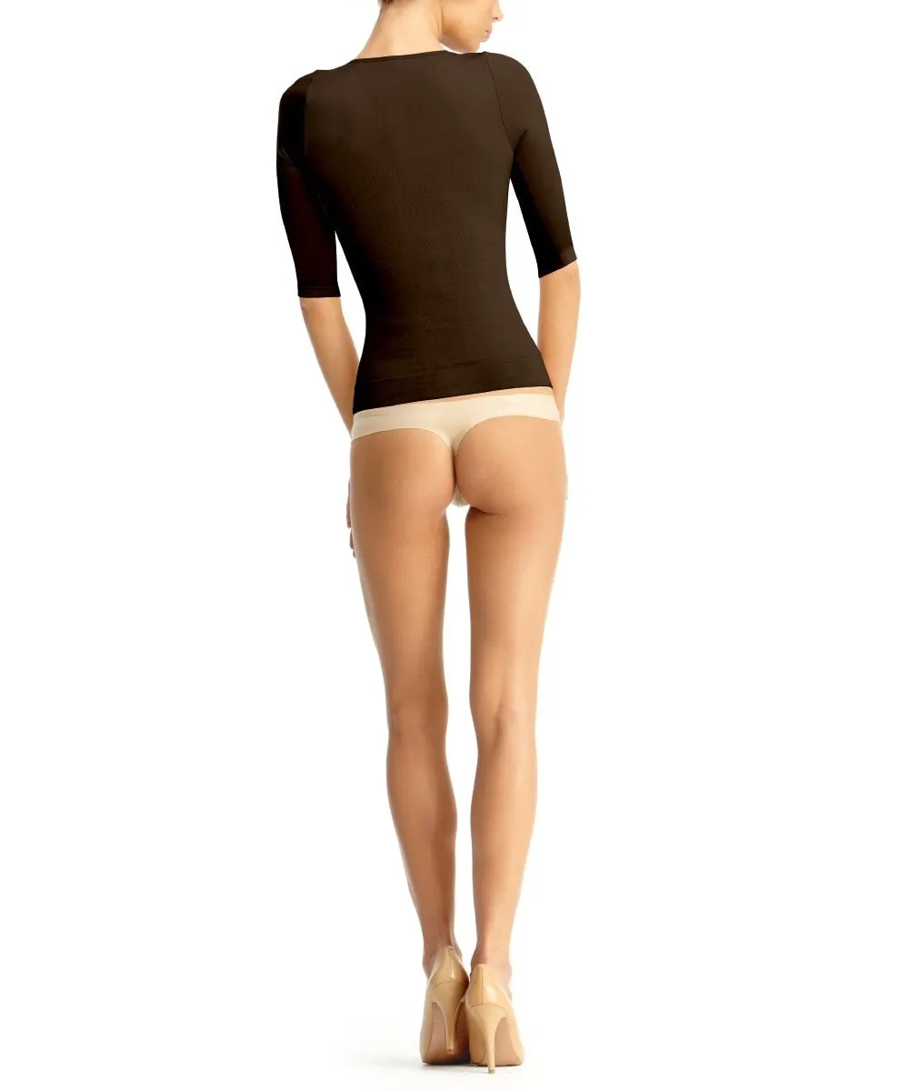 Women's Wireless Quarter Sleeve Shaping Shirt sold by MeMoi product image thumbnail 2