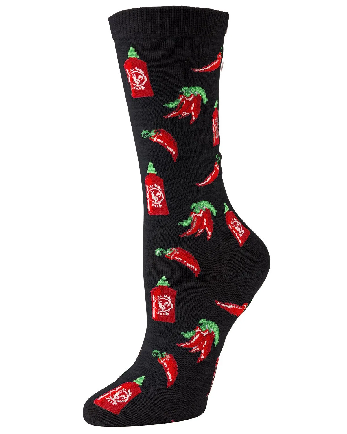 Hot Sriracha Bamboo Blend Crew Socks sold by MeMoi product image thumbnail 3