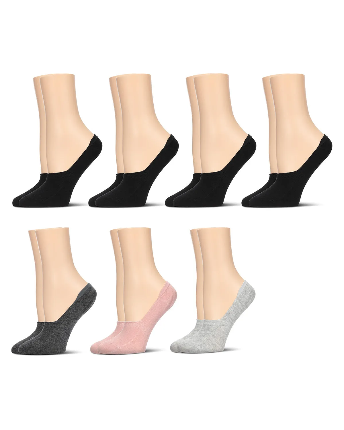 High-Cut Cotton Blend Sneaker Liner 7 Pack sold by MeMoi product image thumbnail 2