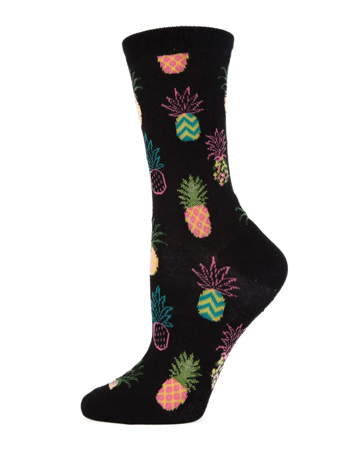 Pineapple Fiesta Bamboo Blend Crew Socks sold by MeMoi product image thumbnail 2