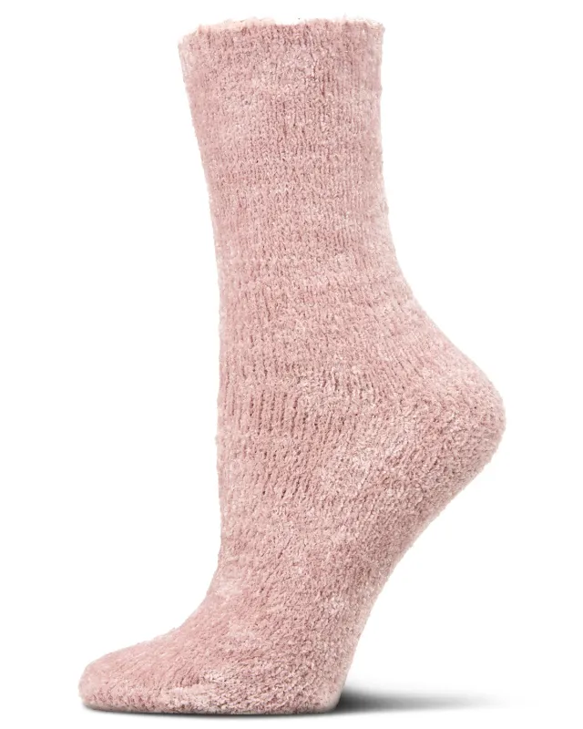 Women's Velour Luxe Plush Crew Socks sold by MeMoi